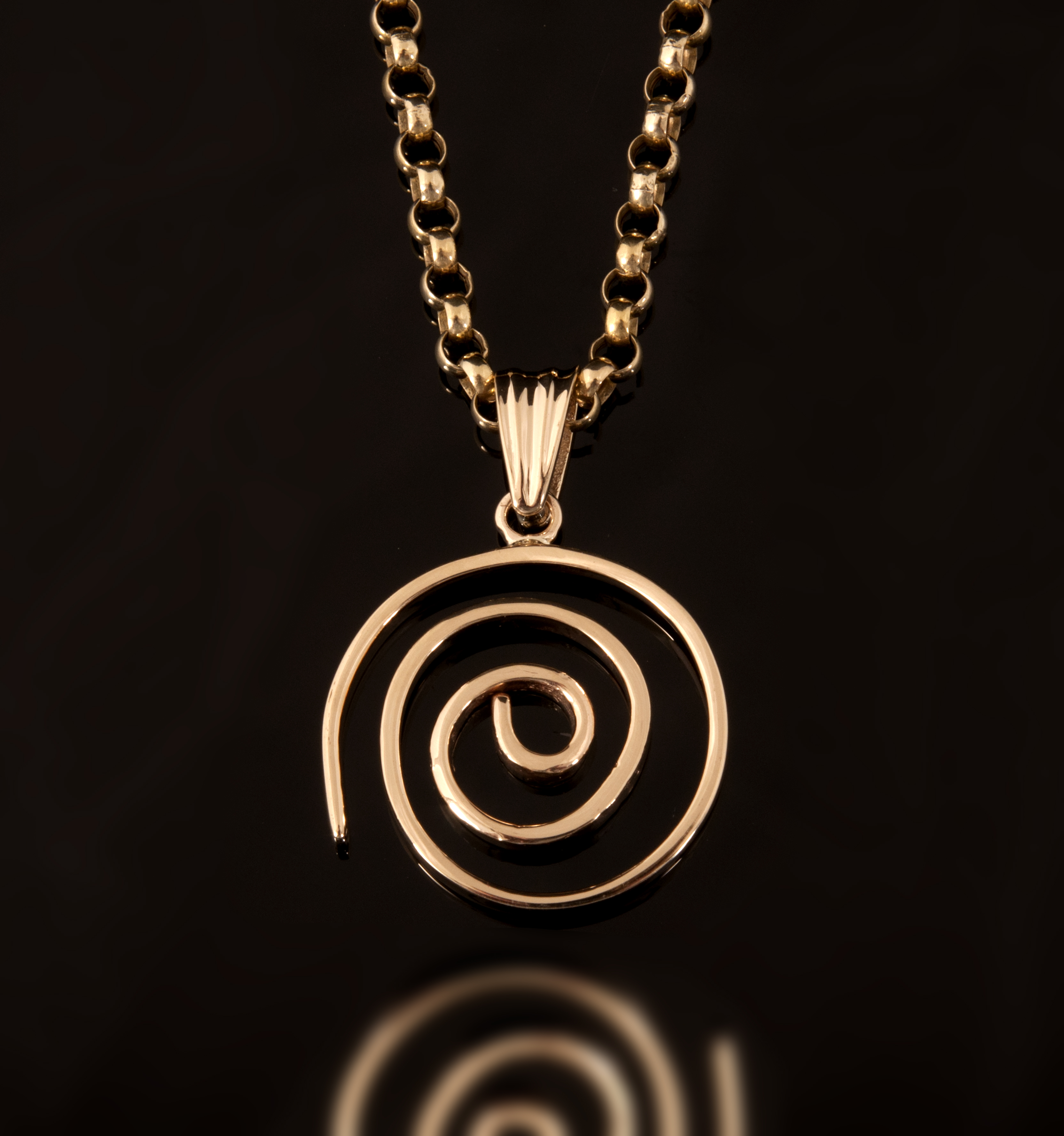 Pulled Celtic Spiral Necklace