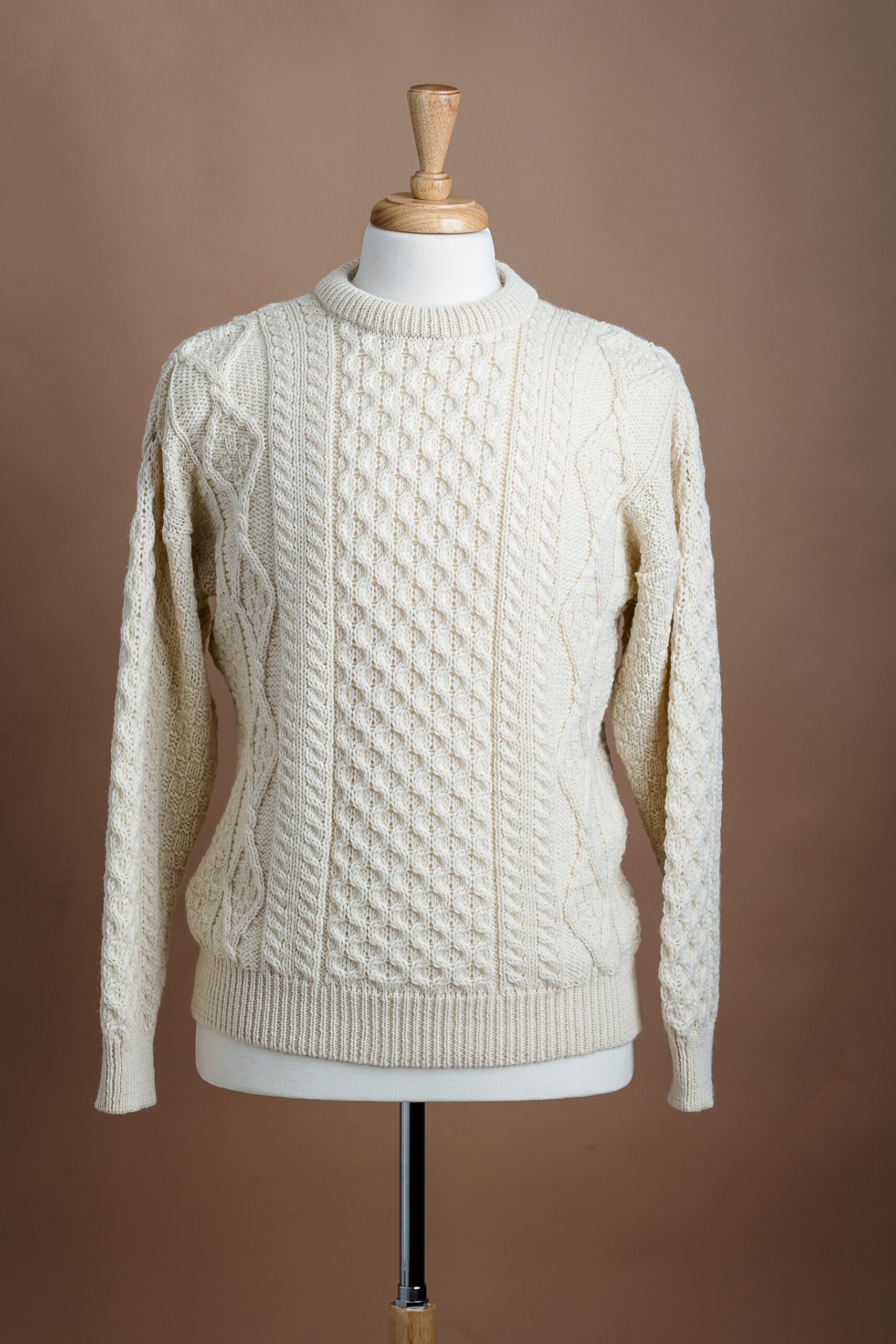 Irish Aran Sweater Natural